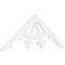 Ekena Millwork Pitch Riley Architectural Grade PVC Gable Pediment, 72"W x 27"H x 1"P (9/12) GPP072X027X100RIL - alternate 1
